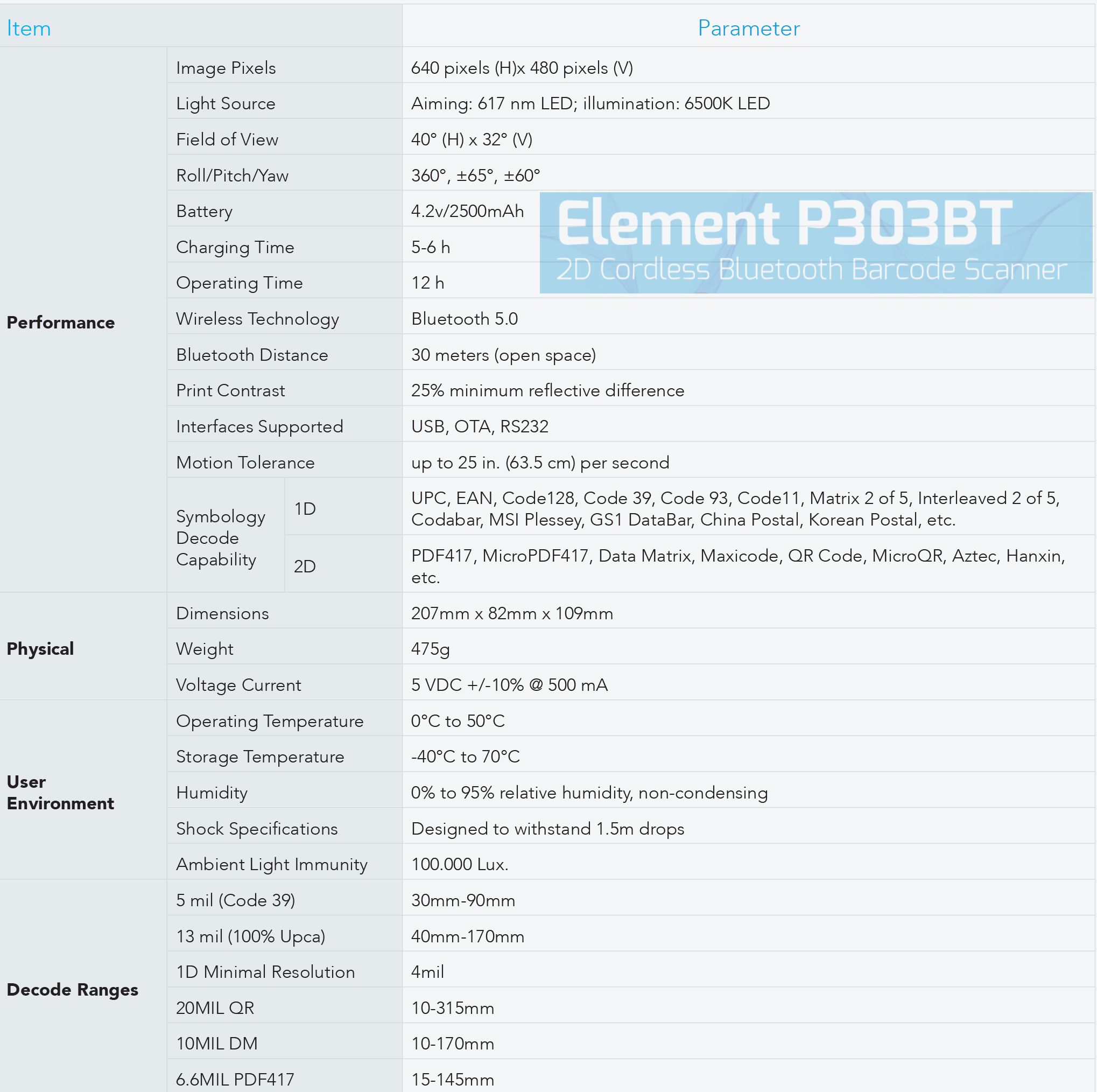 Element P303BT